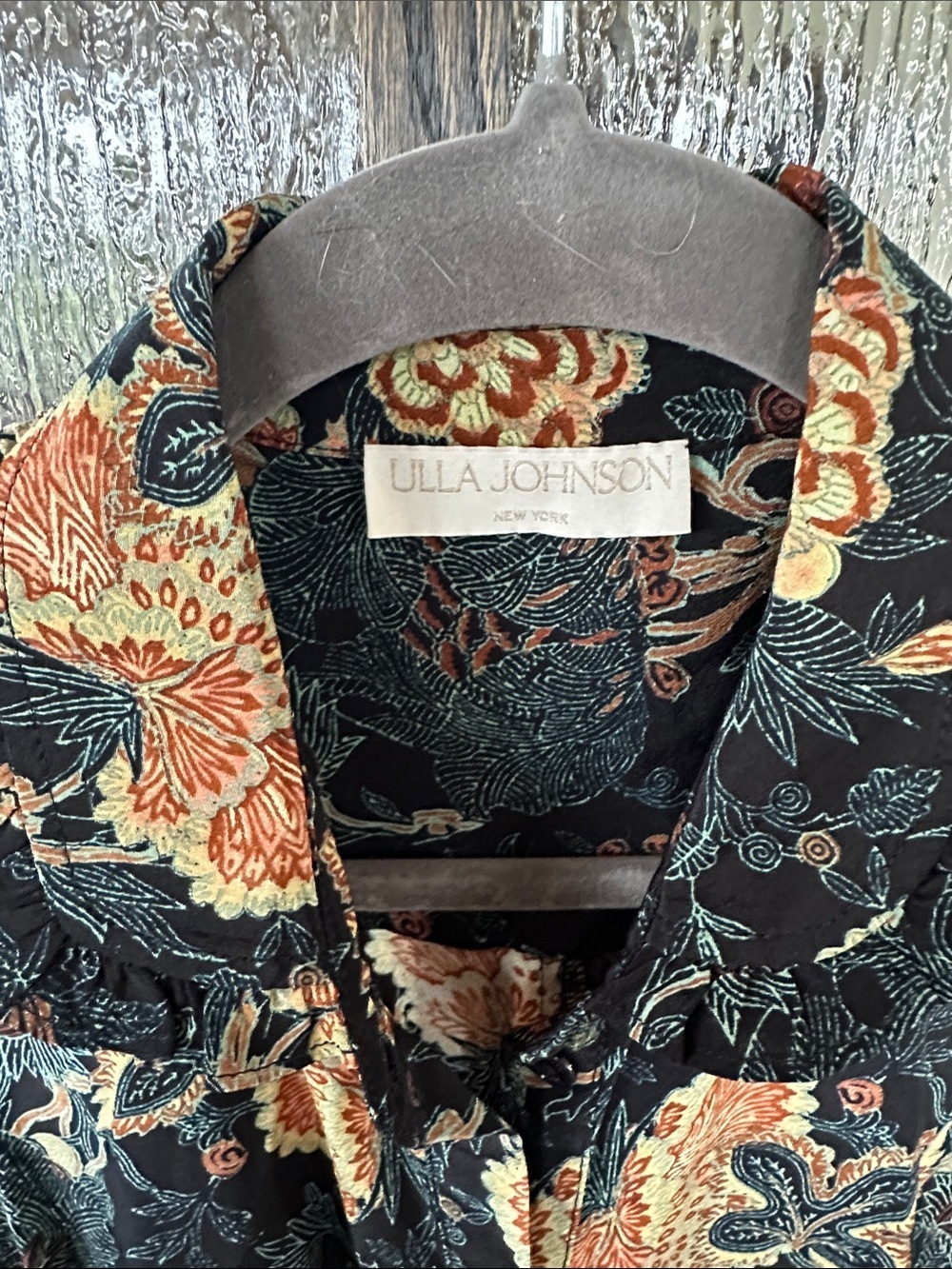 ULLA JOHNSON
SIMONA SILK LONG SLEEVE MINI DRESS IN NUIT size O New! - Picture 10 of 15